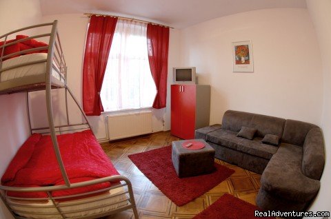 Cuza 2 rooms apartment - red room | Quiet,  friendly and cheap accommodation in Brasov | Image #4/16 | 