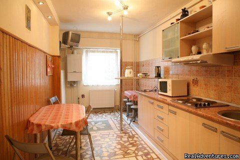 Vlaicu 4 rooms apartment - kitchen | Quiet,  friendly and cheap accommodation in Brasov | Image #12/16 | 