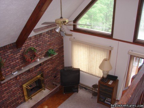 view from loft | Charming Chalet with HUGE Deck | Image #7/21 | 