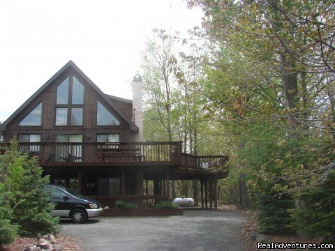 front view of house | Charming Chalet with HUGE Deck | Albrightsville, Pennsylvania  | Vacation Rentals | Image #1/21 | 