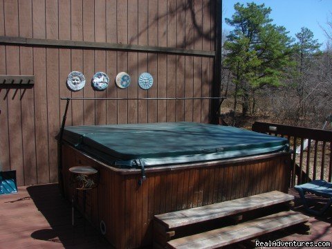 hot tub | Charming Chalet with HUGE Deck | Image #17/21 | 