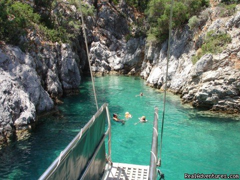 Swimming in an idyllic cove, Turkey | Archaeological Tours, Gulet Cruises and Charters | Image #12/23 | 