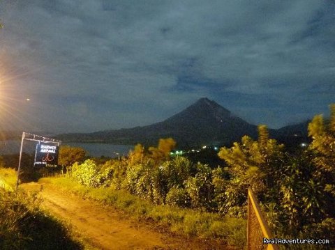 Arenal Volcano by night