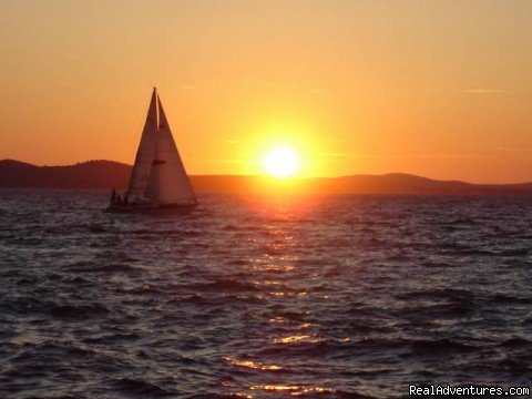 The most beatiful sunset in the world. View from sea organ   | Sightseeing Tour  Zadar, Croatia | Image #2/2 | 