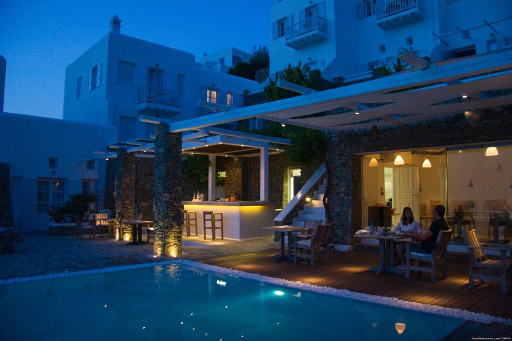 Restaurant Area | Romantic Luxury Getaway in Mykonos | Image #8/22 | 