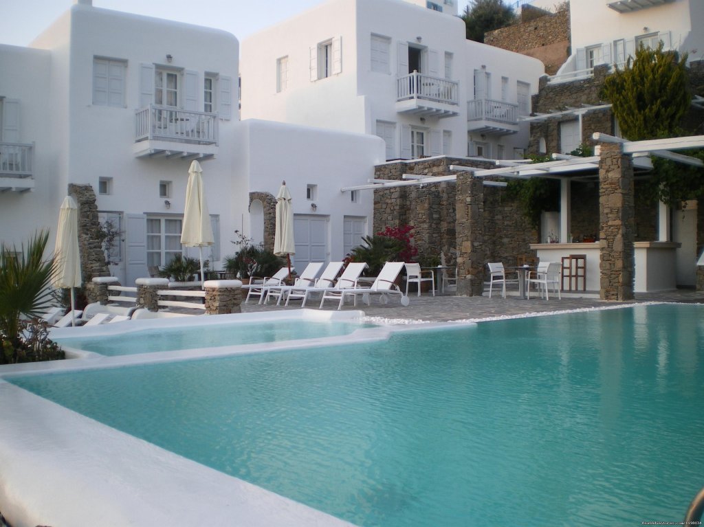 Pool Area | Romantic Luxury Getaway in Mykonos | Image #20/22 | 