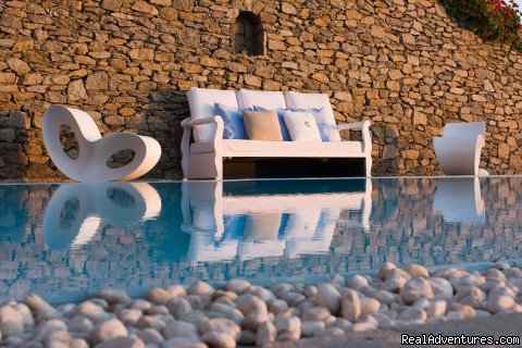 Pool Area | Romantic Luxury Getaway in Mykonos | Image #16/22 | 