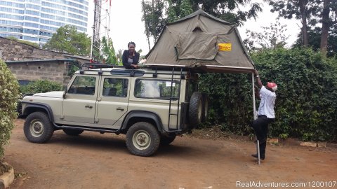 Land Rover Defender With Roof Tent, Camper Hire, 4wd Kenia