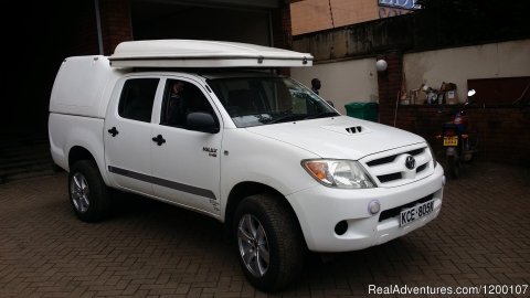 Toyota Hilux With Roof Tent , Camper Hire, Kenya Camper Hire