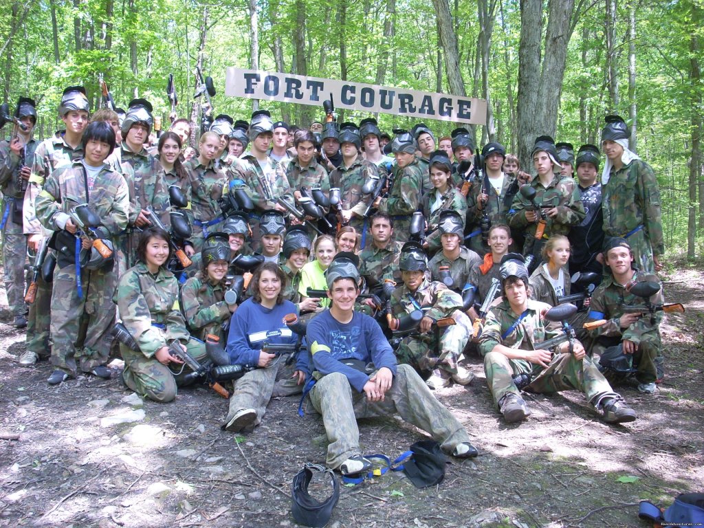 Customer Paintballers Enjoy The Fort | Whitewater Rafting Adventures | Image #12/16 | 