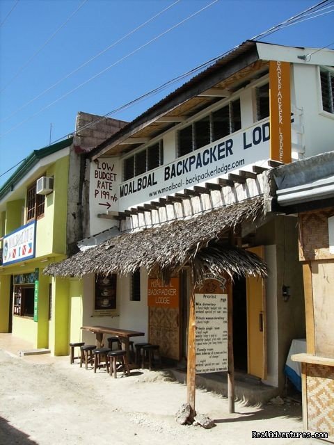 Backpacker Lodge, Front view | Low Budget Backpacker Hostel | Moalboal, Philippines | Bed & Breakfasts | Image #1/1 | 