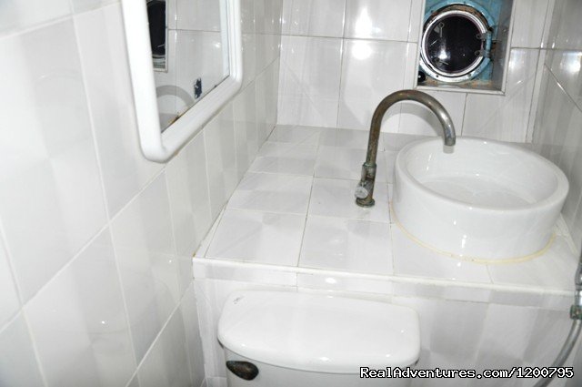 Toilet picture -2 in our liveaboard Dolphin-1 | Maldives Trips - Fishing, Surfing, & Scuba Diving | Image #19/19 | 