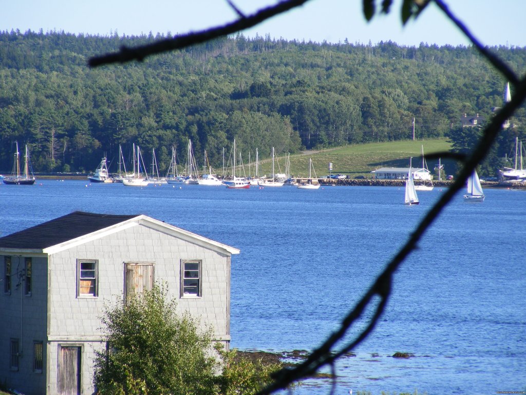 the lahave river yacht club view from Trellis House | Trellis House Accommodation | Cape Breton Island, Nova Scotia  | Vacation Rentals | Image #1/8 | 