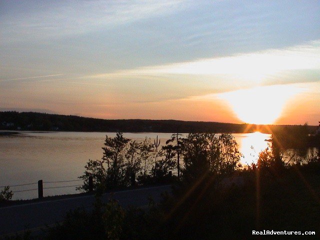 Sunset on the LaHave - from the roof deck | Trellis House Accommodation | Image #8/8 | 