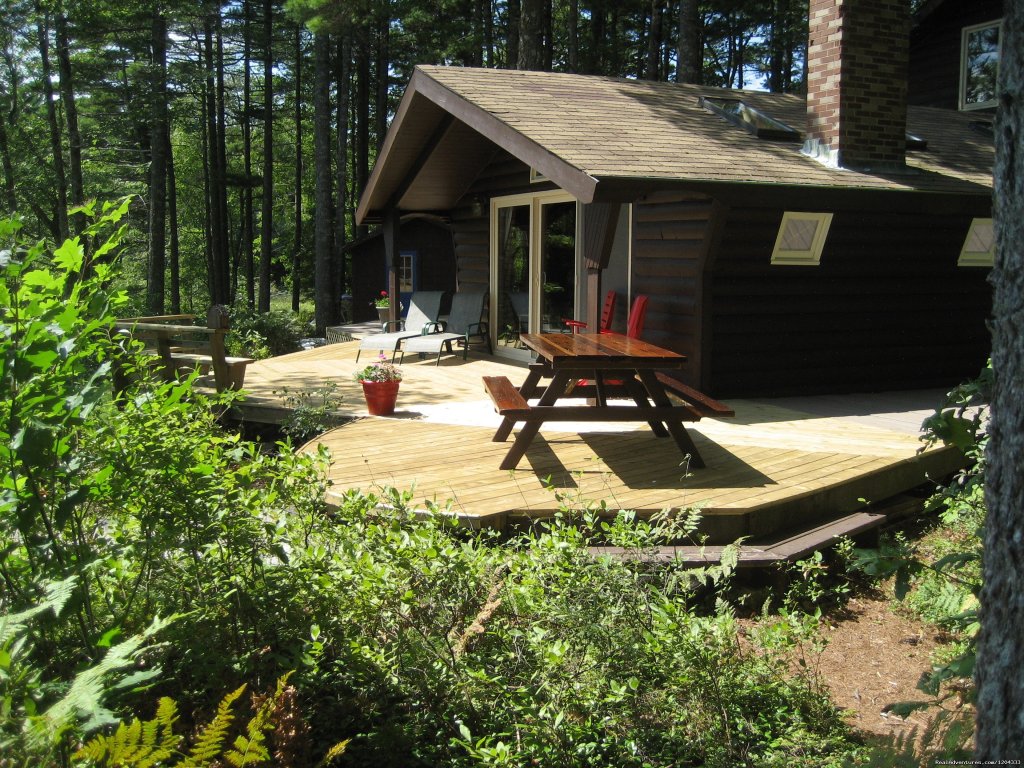 The cottage deck faces the sunny south | Morning Mist Sanctuary & Spa | Image #15/17 | 