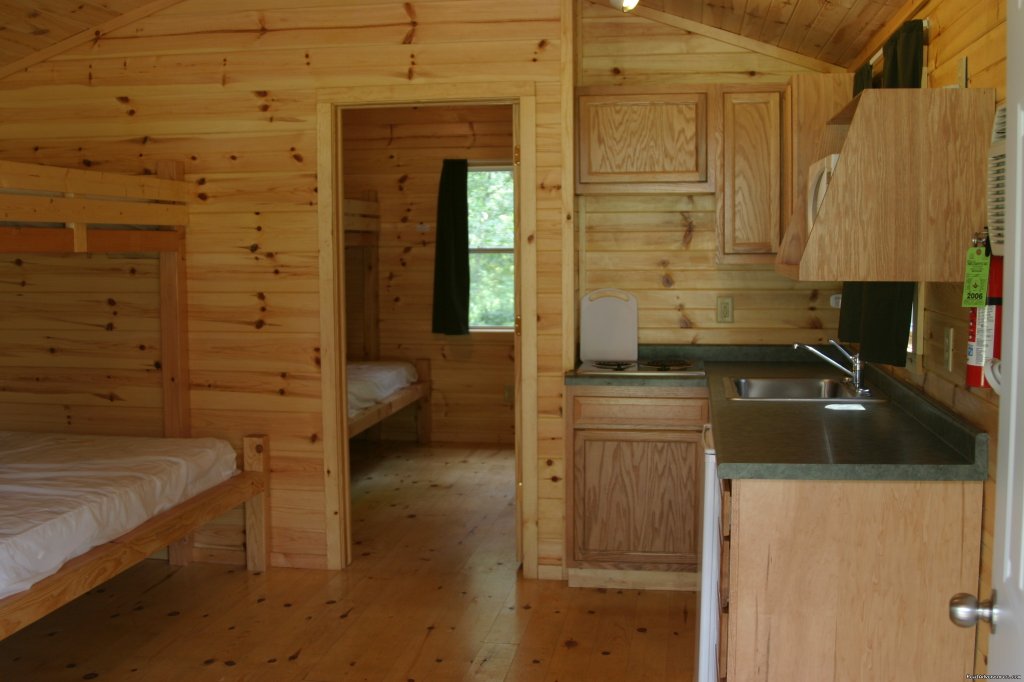 Deluxe cabin Interior | Al's Fox Hill RV Park & Campground | Baraboo, Wisconsin  | Campgrounds & RV Parks | Image #1/3 | 