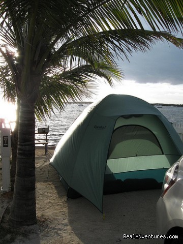 Boyd's Key West Campground Waterfront Tent Site on Point