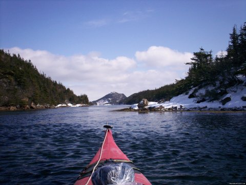 Winter kayaking
