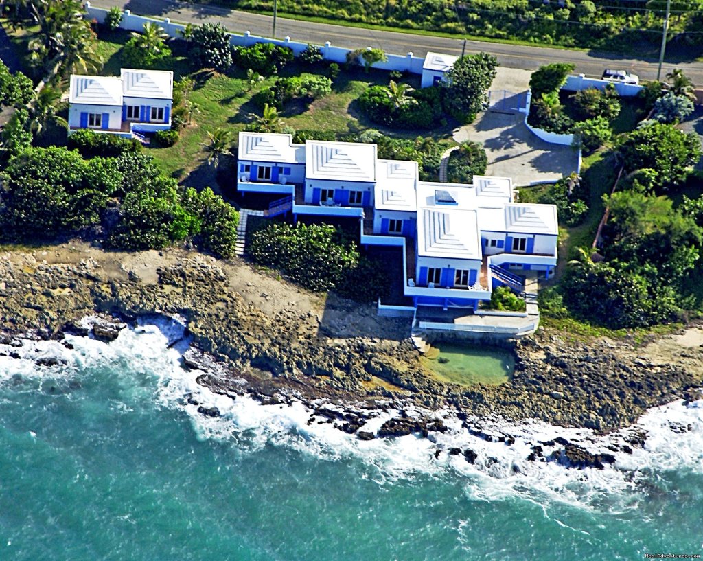 Aerial View of Villa and Cottage | SeaViewPlay  New Pool & Fabulous Ocean Front Villa | Christiansted, US Virgin Islands | Vacation Rentals | Image #1/26 | 