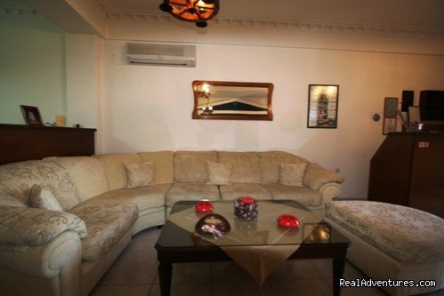 Living Room | Villa Romantic | Fira Santorini, Greece | Hotels & Resorts | Image #1/1 | 