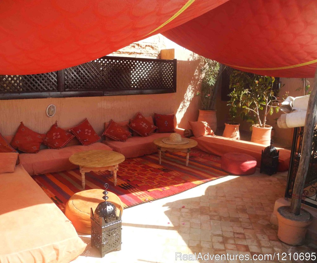 Our roof top terrace | Riad Linda - Great Central Location | Image #11/26 | 