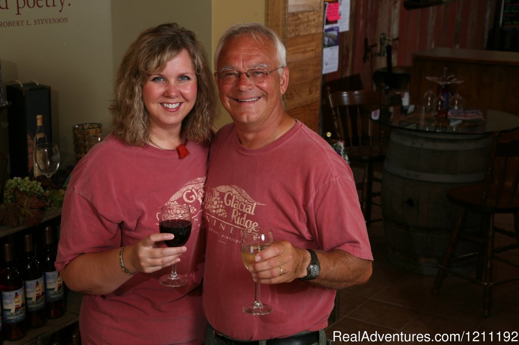 Owners Ron & Kimberly Welcome You | Glacial Ridge Winery | Spicer, Minnesota  | Cooking Classes & Wine Tasting | Image #1/5 | 