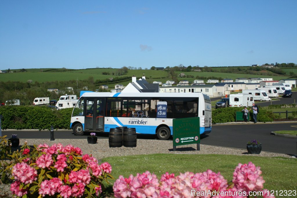 Causeway Rambler Bus calling at Ballyness | Ballyness Caravan Park | Image #5/6 | 