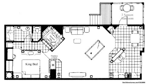Country Charm Resort - Cabin 10 - Ultra Luxury Cabin- layout