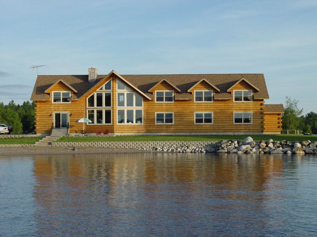 5 Lakes Lodge from the water! | A Unique Waterfront B & B in the Heart of Maine | Image #2/18 | 