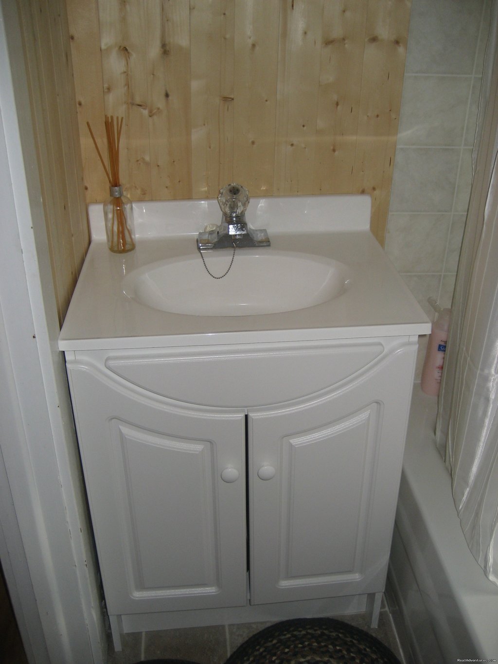 Bathroom vanity | Farmhouse Vacation Rental in Cape Breton | Image #18/21 | 