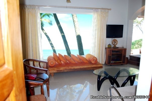 A view of the sea from the living room | Ocean Hues Beach House - Seaside Holiday in Kerala | Image #8/20 | 