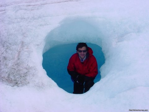 Ice Tube on the Glacier