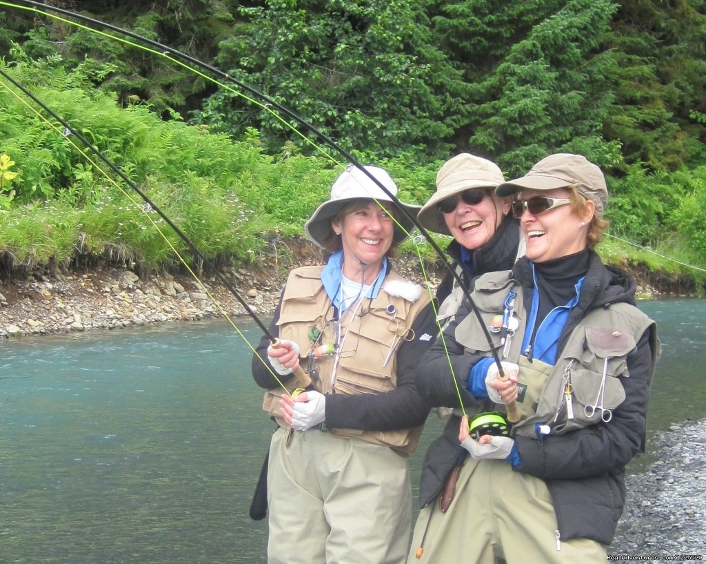 Doubles at the fly fishing school in Cordova, AK | Get Started Fly Fishing with us in Alaska | Anchorage, Alaska  | Fishing Trips | Image #1/12 | 