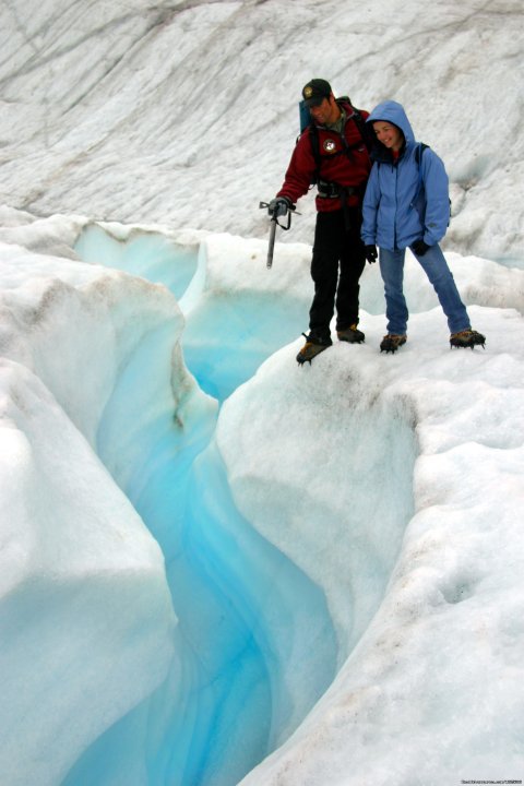 Guided Glacier hikes on the Root Glacier