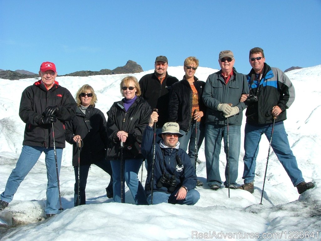Glacer Trekking - One of many fun Alaska activites | Alaska Small Group Guided Wildlife & Glacier Tours | Image #5/9 | 