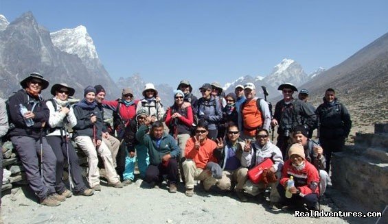 Group picture in Dingboche | Everest Base Camp Trekking | Kathmandu, Nepal | Hiking & Trekking | Image #1/12 | 