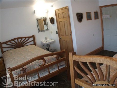 Room with two beds and private bathroom