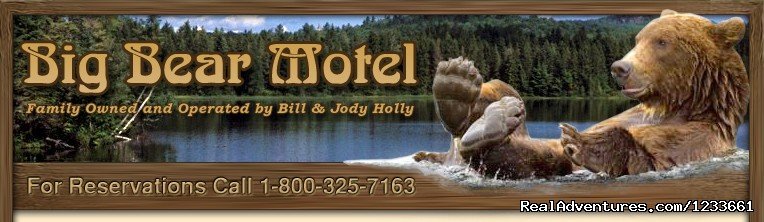 Our web site pic and our 40 foot sign out front | Big Bear Motel | Image #5/6 | 