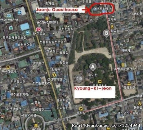Map Of Jeonju Hanok Village