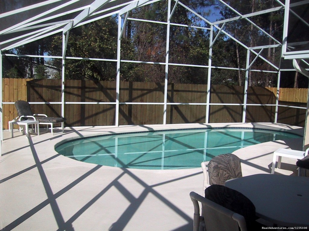 Pool and decking Area | Florida Villa In Kissimmee 3Bed Windward Cay | Image #9/14 | 