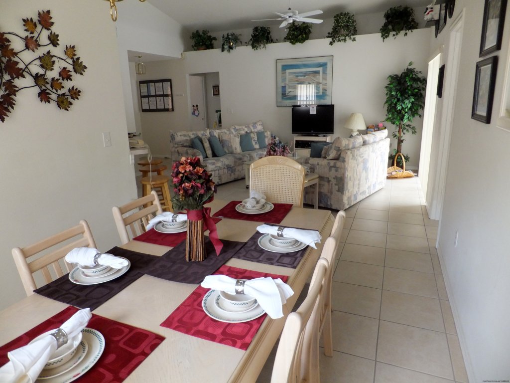 Elegant Dining Area | Florida Villa In Kissimmee 3Bed Windward Cay | Image #3/14 | 