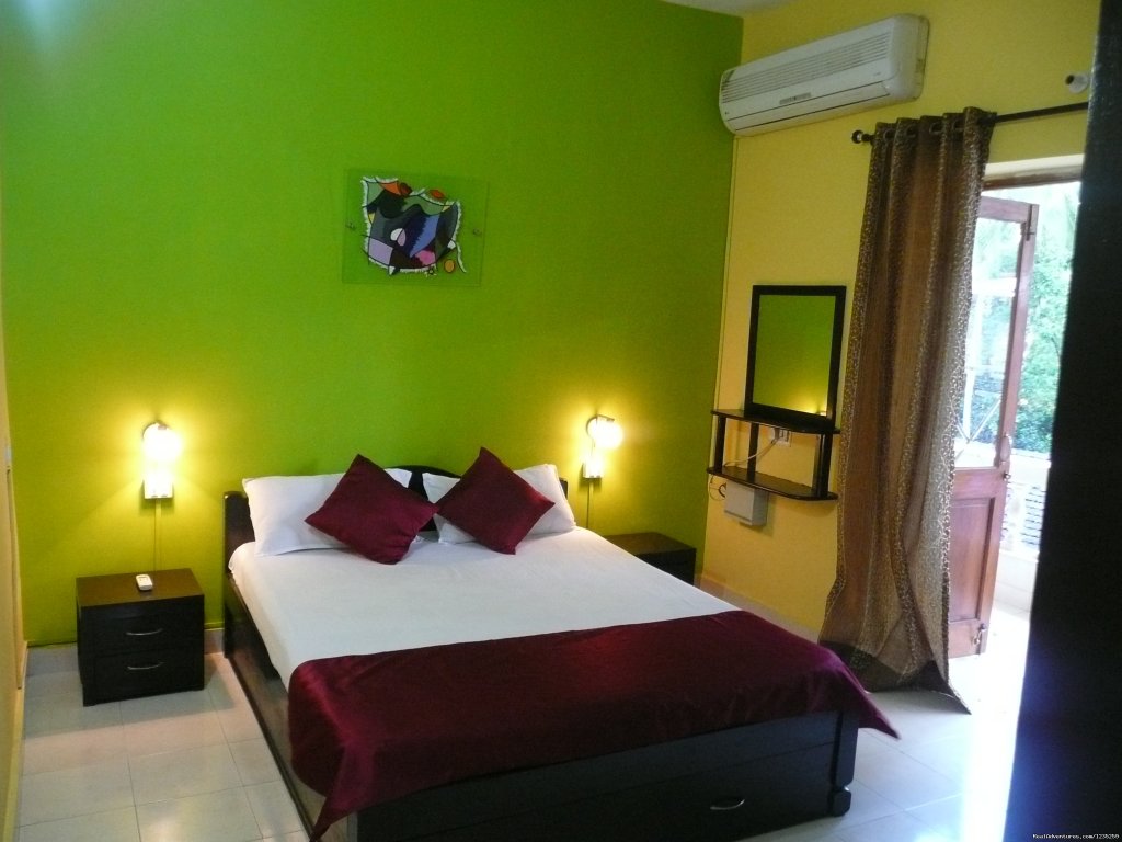 Your Bright bedroom | Fun Holidays Goa- AC 1 BHKs in a Resort, Calangute | Image #2/6 | 