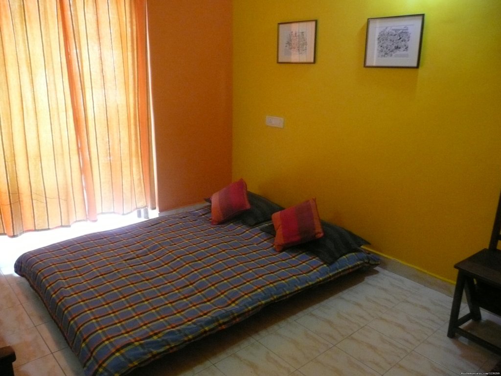 Low bed- Futon | Fun Holidays Goa- AC 1 BHKs in a Resort, Calangute | Image #4/6 | 