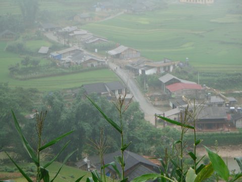 Sapa town from height