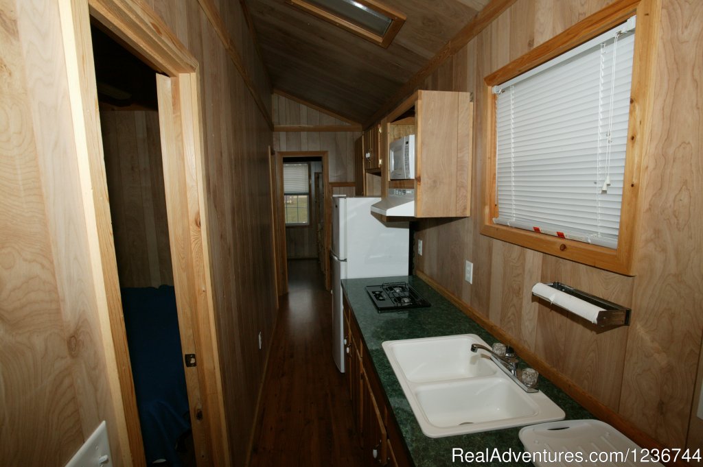New Deluxe Cabin - Kitchen area | Arrowhead Resort Campground | Image #12/14 | 