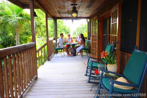 Expansive porches and decks offer a welcome retreat.