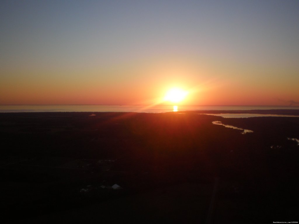 Sunset view of Mobile Bay | Taking Off Hot Air Balloon Co. | Gulf Shores, Alabama  | Hot Air Ballooning | Image #1/4 | 
