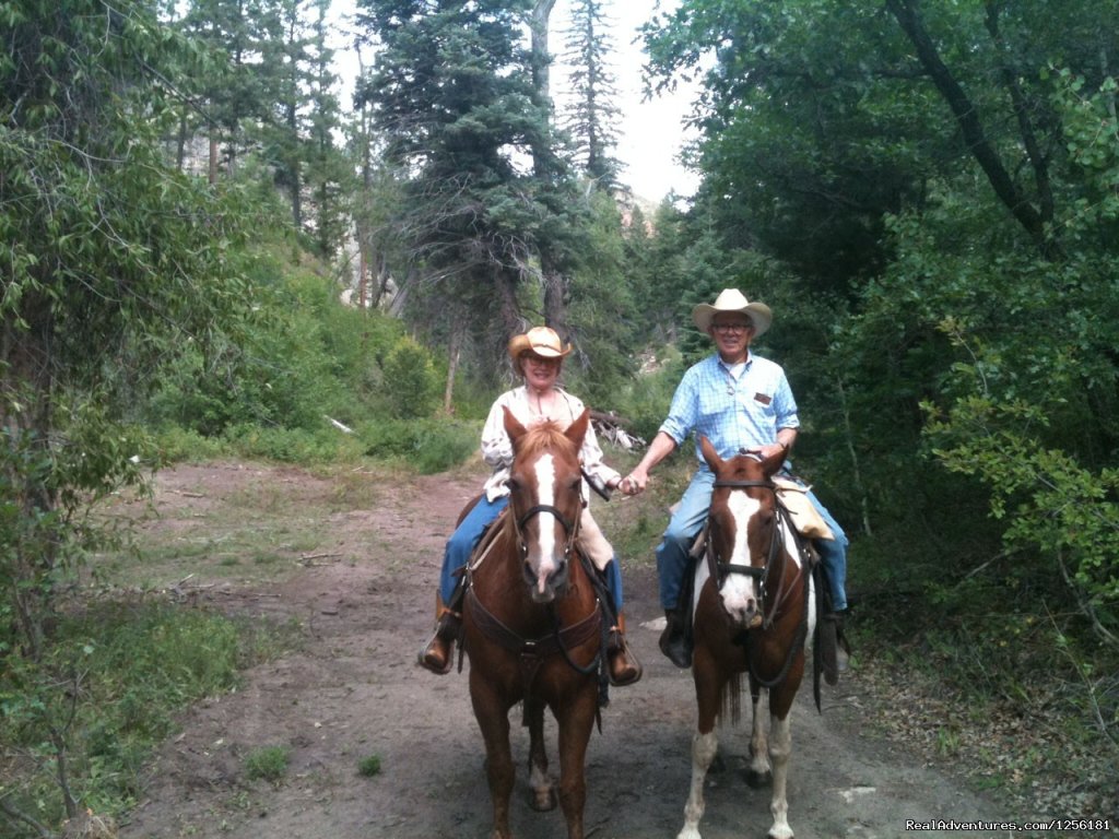Grandma and Grandpa have a peaceful ride | Colorado Trails Ranch, Colorado's Friendliest | Image #11/13 | 
