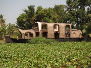 Eco houseboat romantic getaway in Kerala, India