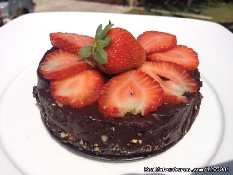 Raw vegan chocolate cake